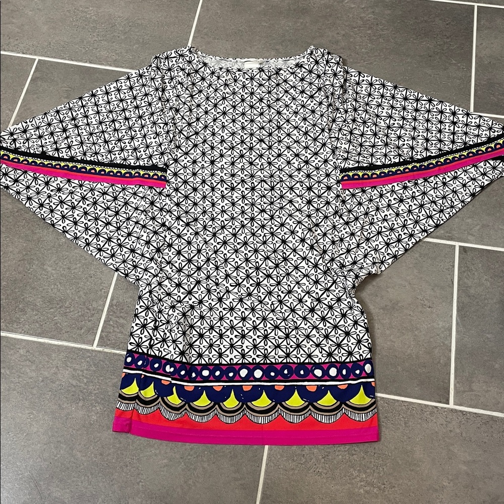Trina Turk Tanzania Scarf Swim Cover Tunic size Medium - Picture 4 of 9